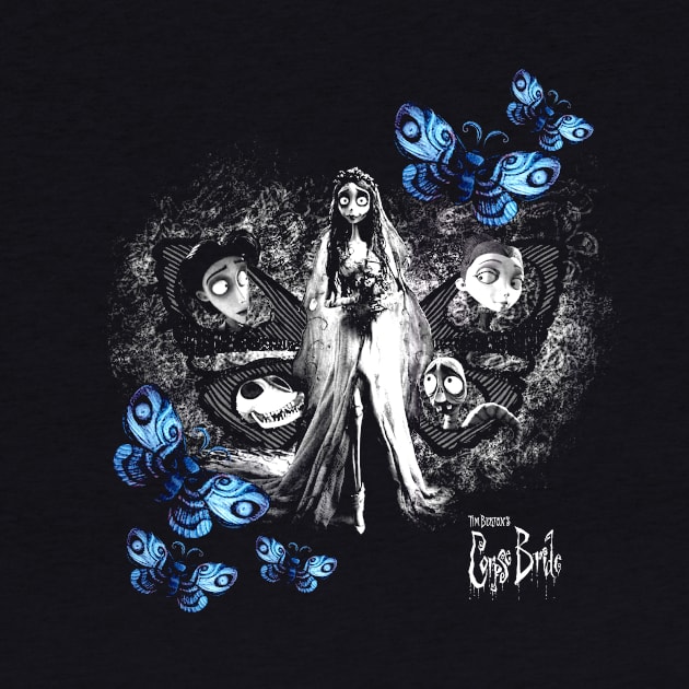 Tim Burton Corpse Bride Emily Butterflies by Leblancd Nashb